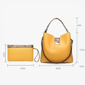 Yellow Snakeskin Handbag